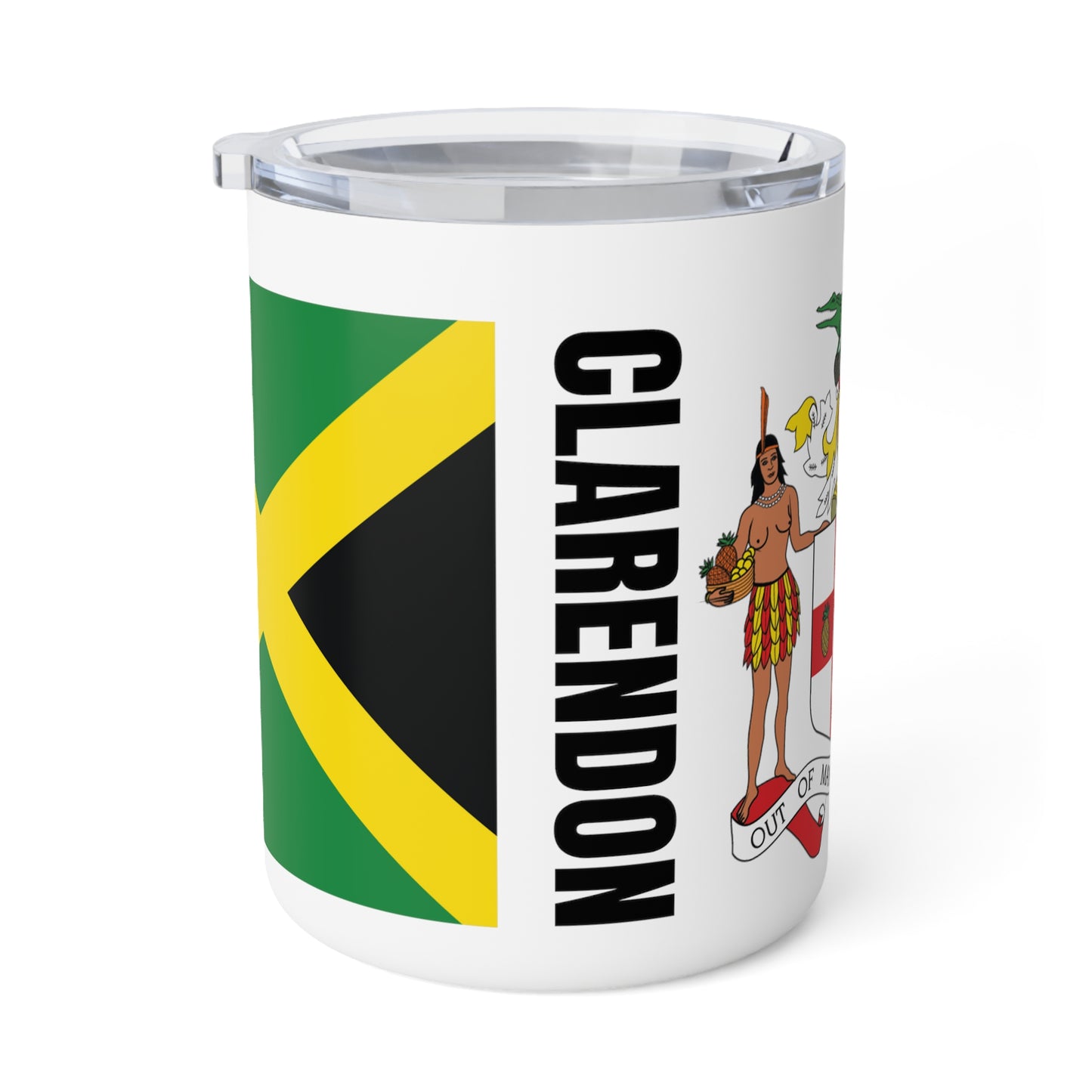 Personalized Jamaica Insulated Coffee Mug, 10oz Clarendon Jamaica Travel Cup