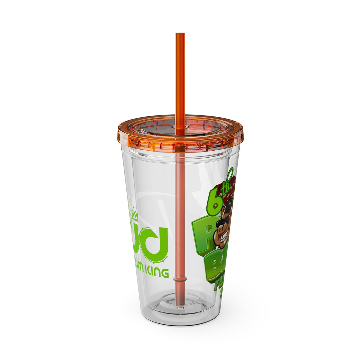 Ras Jd Custom  16oz Tumbler with Straw