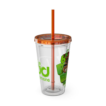 Ras Jd Custom  16oz Tumbler with Straw