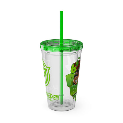 K Warner Custom  16oz Tumbler with Straw