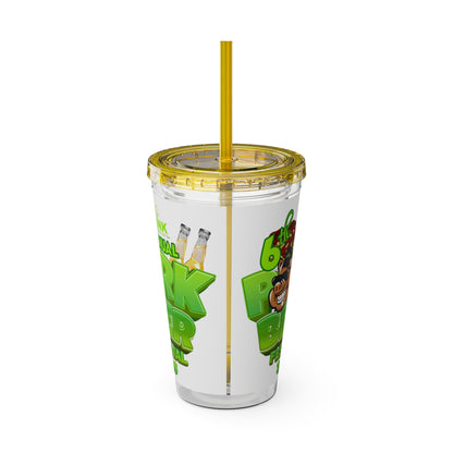 Custom Pork & Beer Festival 16oz Tumbler with Straw