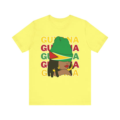 Ladies Guyana Flag T Shirt Gift For Guyanese Woman Guyana T Shirt For Girls Guyana Flag Themed T Shirt Guyana Heritage Shirt