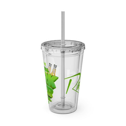 Ras Jd Custom  16oz Tumbler with Straw