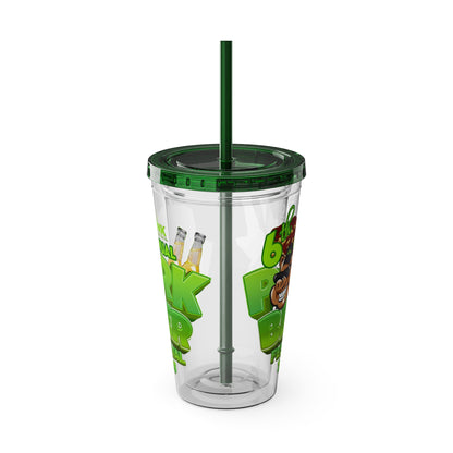Custom Pork & Beer Festival 16oz Tumbler with Straw
