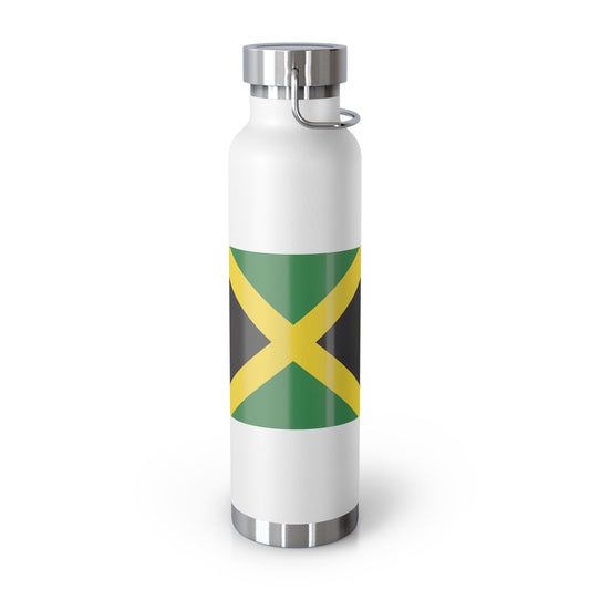 Jamaica Flag St Elizabeth Heritage Copper Insulated Bottle - 22oz Jamaican Pride Gift