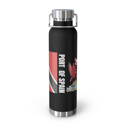 Personalized Trinidad and Tobago Flag Water Bottle Trinidad Flag Products Gift for Trinidadian  Product With Trinidad and Tobago Coat of Arm