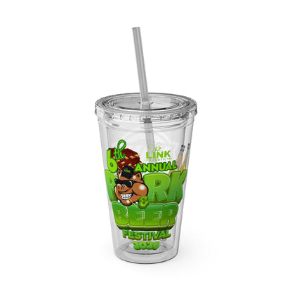 K Warner Custom  16oz Tumbler with Straw