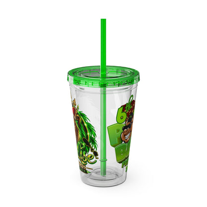 Sexy Lise Custom Pork & Beer Festival 16oz Tumbler with Straw