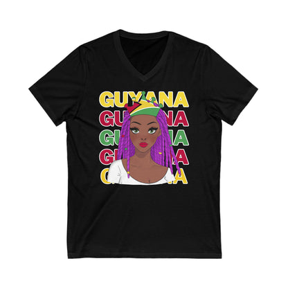 Guyana V-Neck T-Shirt  For Women