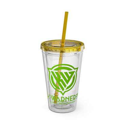 K Warner Custom  16oz Tumbler with Straw