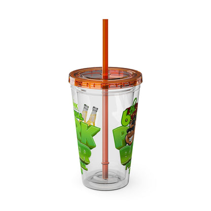 Custom Pork & Beer Festival 16oz Tumbler with Straw