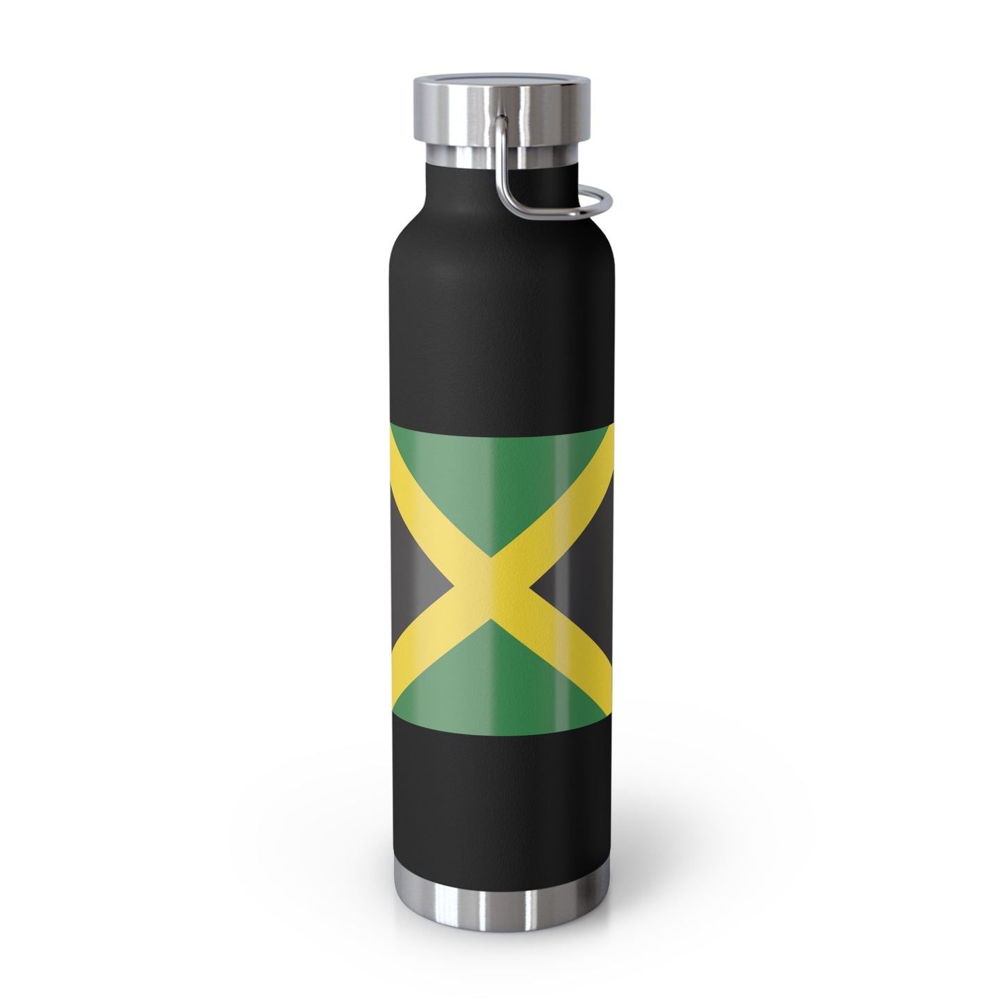 Personalized St. Catherine Copper Insulated Jamaica Flag Bottle - 22oz Souvenir & Gift