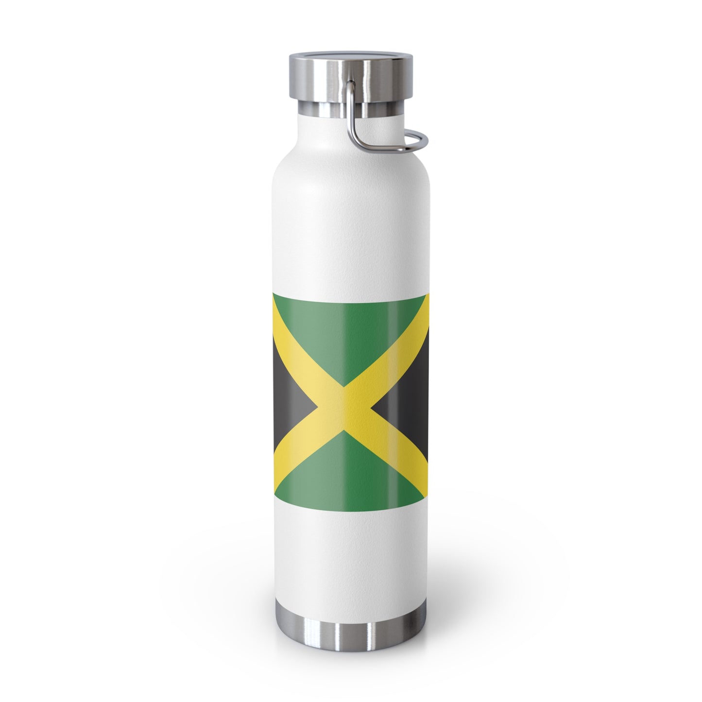 Personalized Jamaica Flag Copper Insulated Bottle - 22oz Souvenir for Proud Jamaicans St Mary