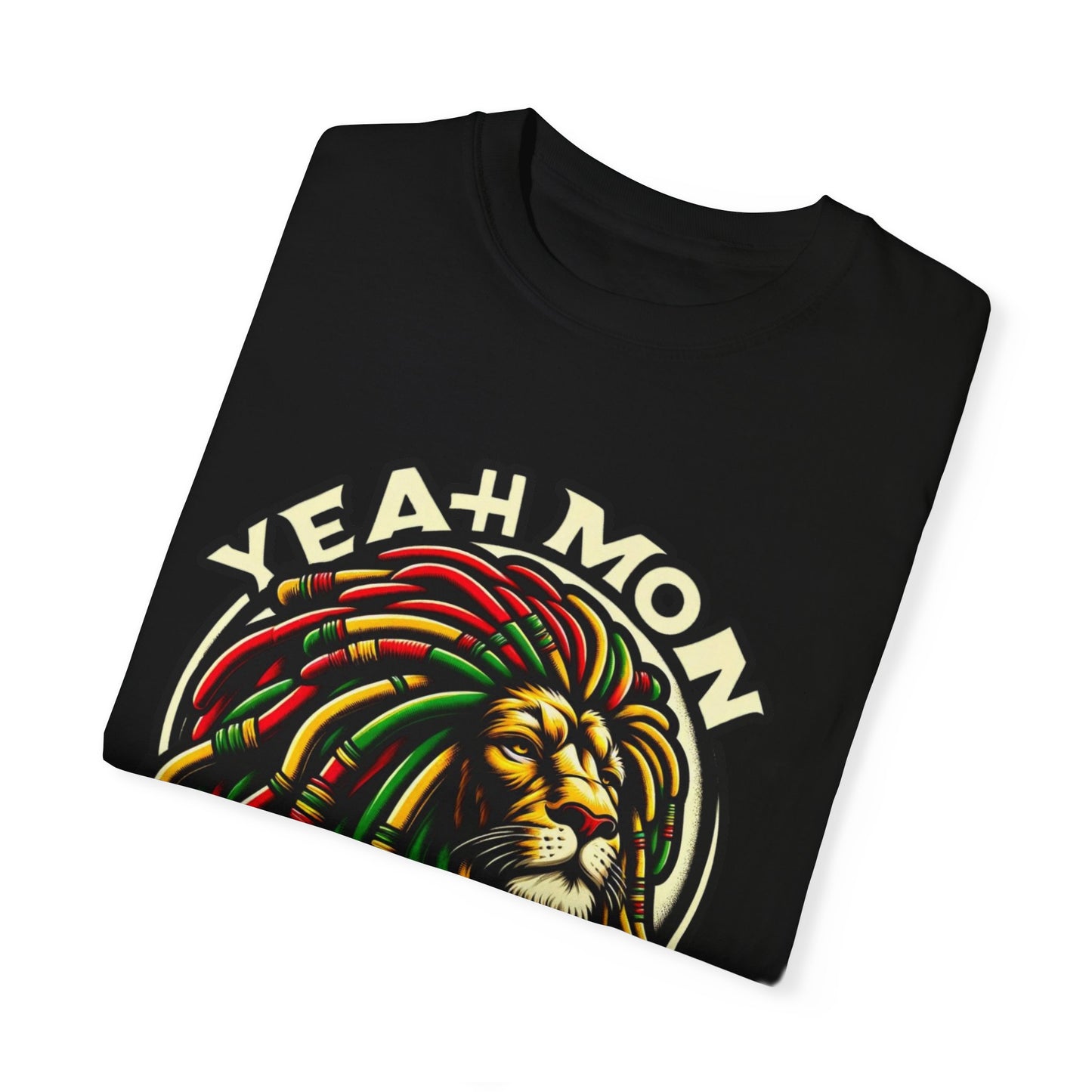 Rastafarian T Shirt  Reggae T Shirt Yeah Mon Reggae Shirt Yeah Mon Jamaica Shirt Reggae Clothing Jamaica Slang Rasta Lion Shirt