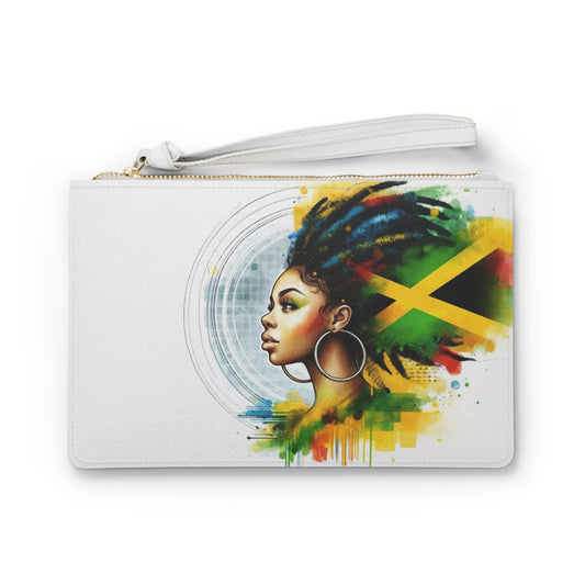 Gift for Jamaica Mom Jamaica Accessories Gift For Jamaican Woman Jamaica Flag Clutch