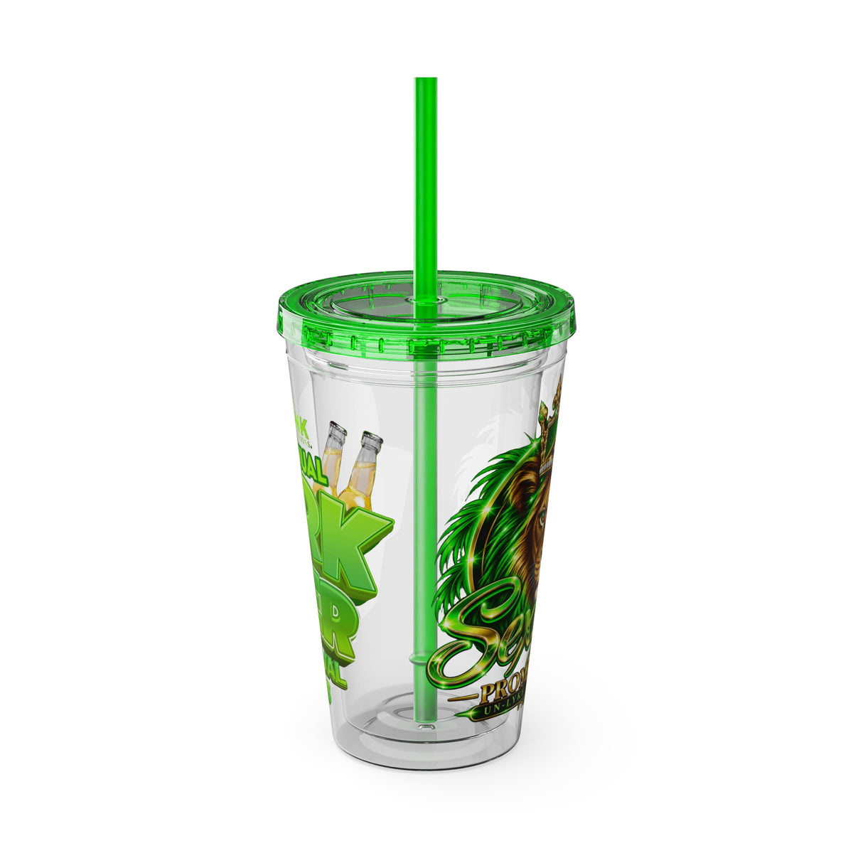 Sexy Lise Custom Pork & Beer Festival 16oz Tumbler with Straw
