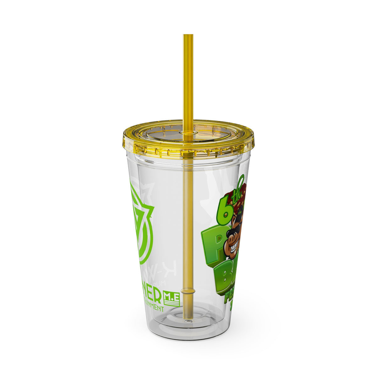 K Warner Custom  16oz Tumbler with Straw