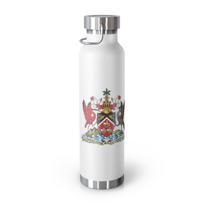 Personalized Trinidad and Tobago Flag Water Bottle Trinidad Flag Products Gift for Trinidadian  Product With Trinidad and Tobago Coat of Arm