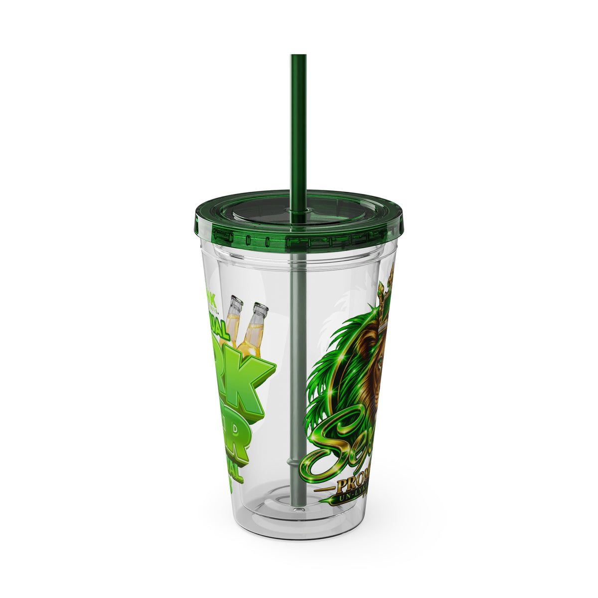Sexy Lise Custom Pork & Beer Festival 16oz Tumbler with Straw
