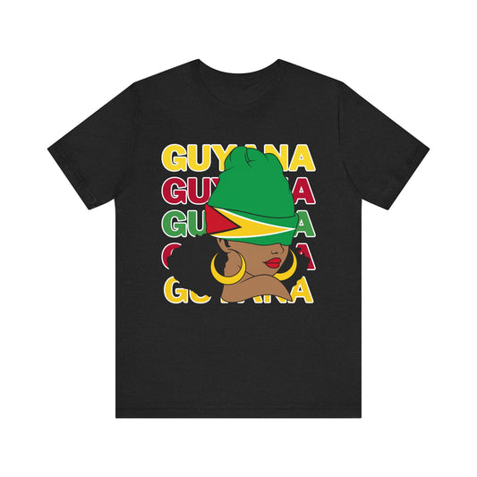 Girls Guyana Flag T Shirt Gift For Guyanese Woman Guyana T Shirt For Girls Guyana Flag Themed T Shirt Guyana Heritage Shirt
