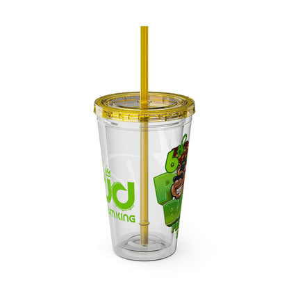 Ras Jd Custom  16oz Tumbler with Straw