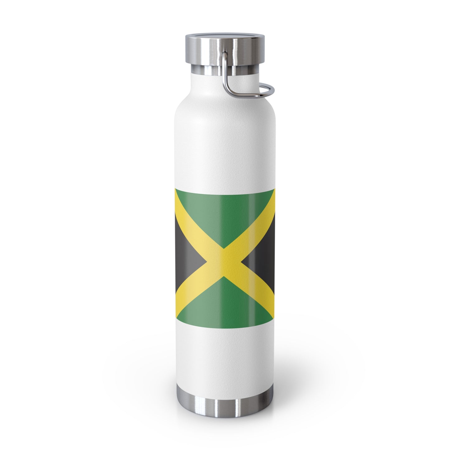 Personalized St. Catherine Copper Insulated Jamaica Flag Bottle - 22oz Souvenir & Gift