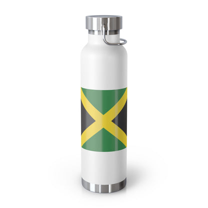 Personalized St. Catherine Copper Insulated Jamaica Flag Bottle - 22oz Souvenir & Gift