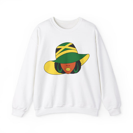 Jamaica Flag Sweatshirt For Jamaican Woman Jamaica Clothes For Women Jamaica Flag Clothes Jamaica Roots Clothes Jamaica Heritage Clothes