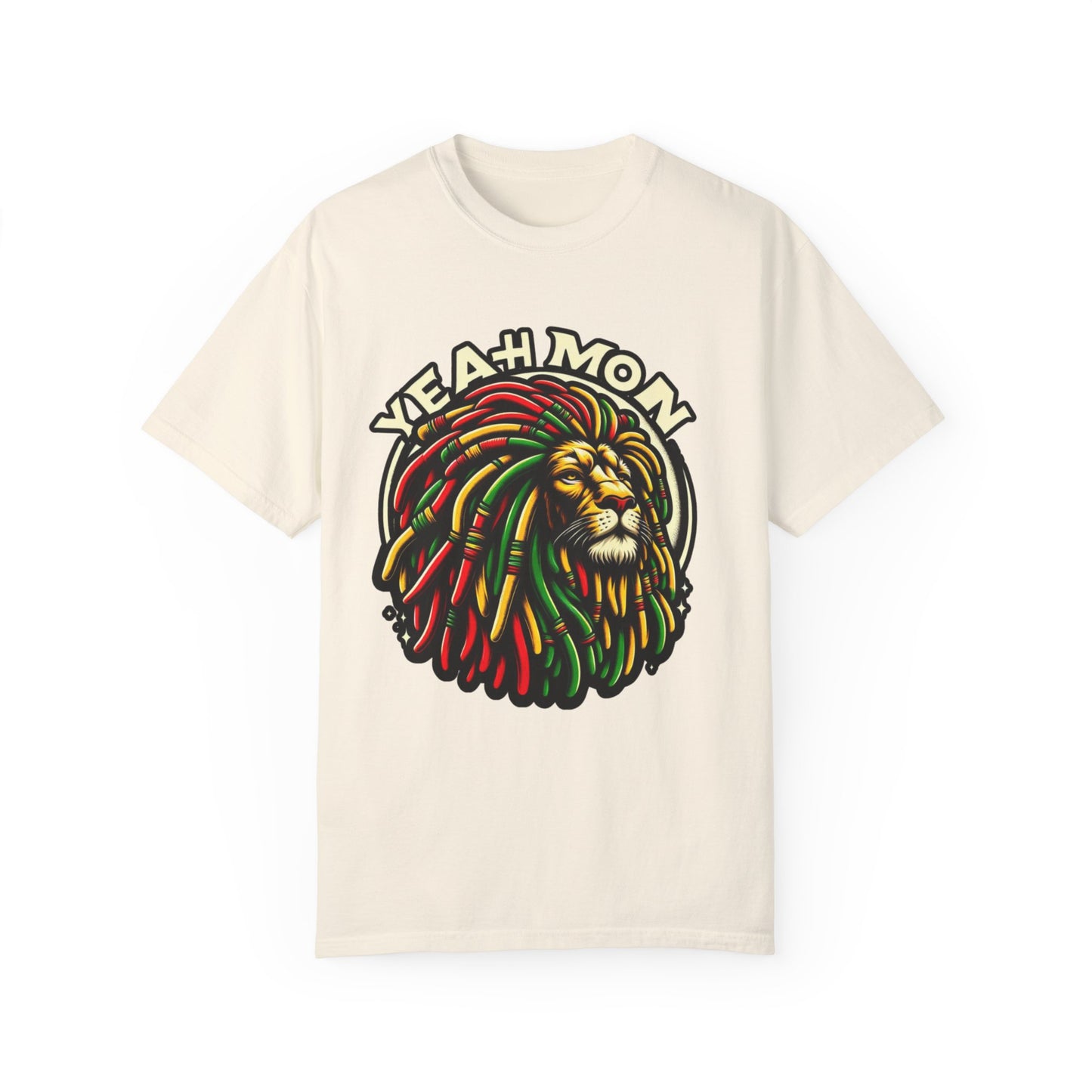 Rastafarian T Shirt  Reggae T Shirt Yeah Mon Reggae Shirt Yeah Mon Jamaica Shirt Reggae Clothing Jamaica Slang Rasta Lion Shirt