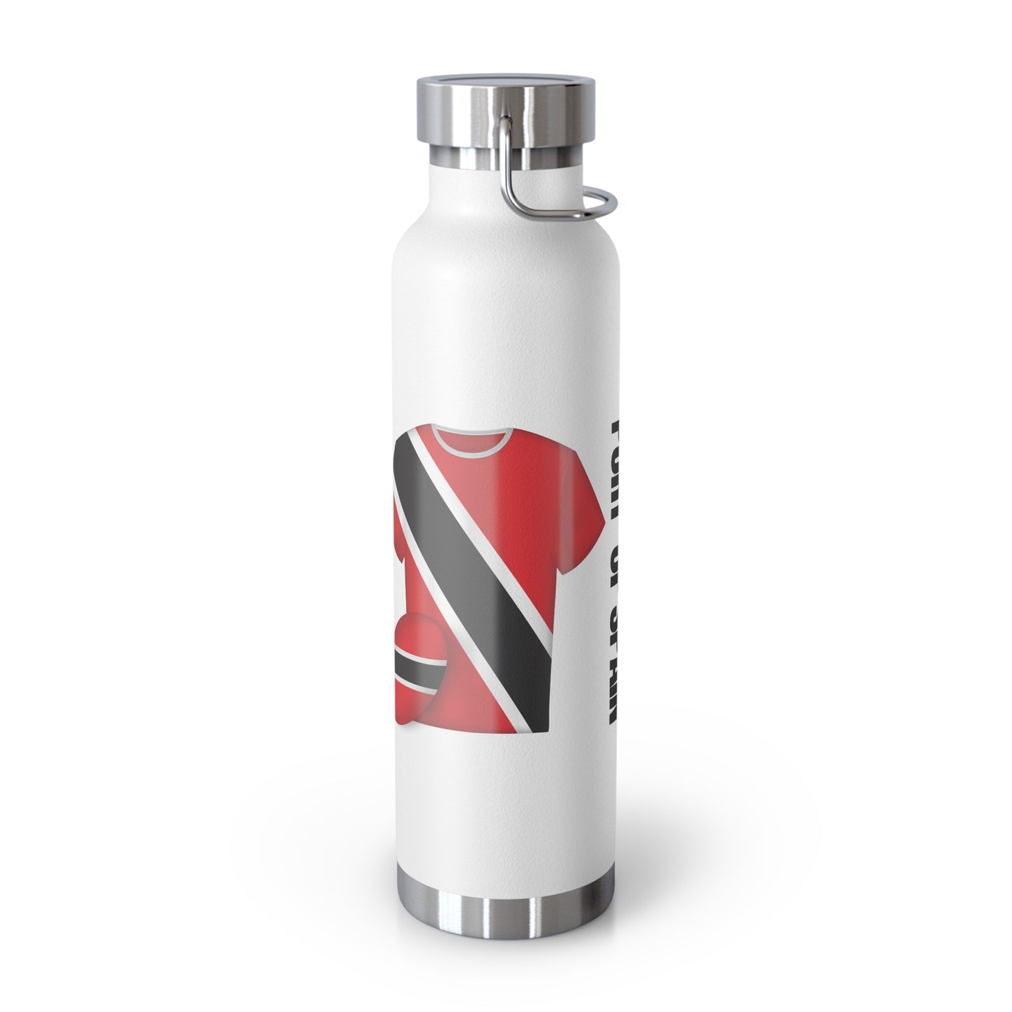 Personalized Trinidad and Tobago Flag Water Bottle Trinidad Flag Products Gift for Trinidadian  Product With Trinidad and Tobago Coat of Arm