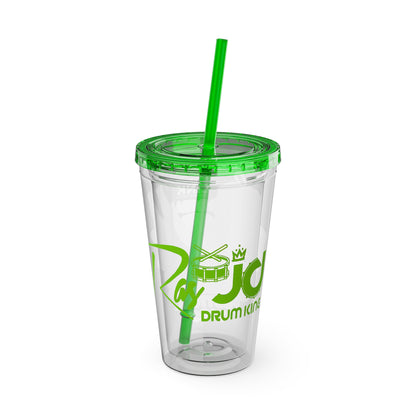 Ras Jd Custom  16oz Tumbler with Straw