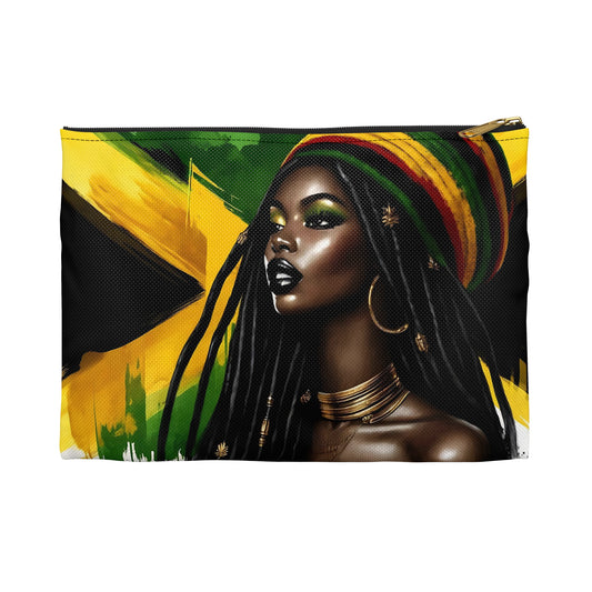 Mother's Day Gift for Jamaican Woman Graduation Gift For Jamaican Woman Jamaica Souvenir Jamaica Themed Accessory Pouch