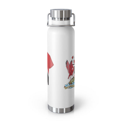 Personalized Trinidad and Tobago Flag Water Bottle Trinidad Flag Products Gift for Trinidadian  Product With Trinidad and Tobago Coat of Arm