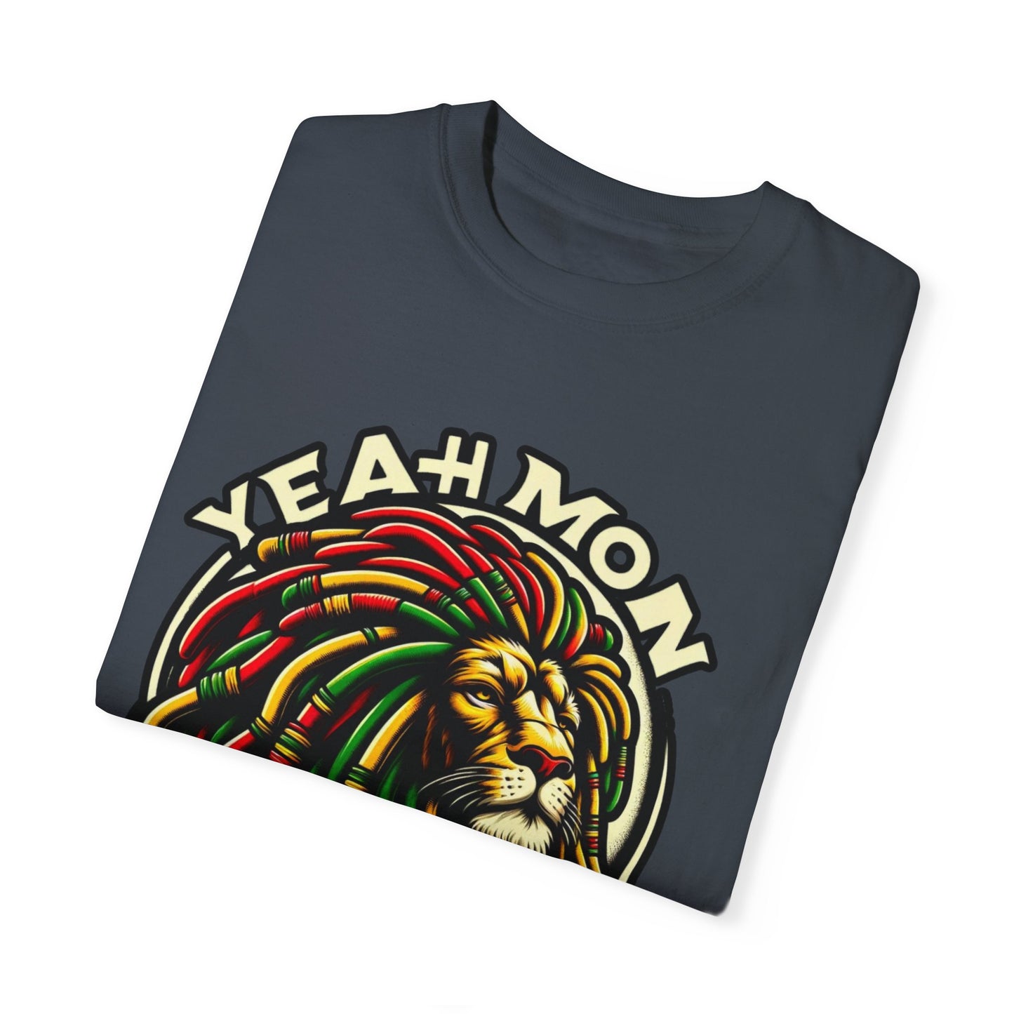 Rastafarian T Shirt  Reggae T Shirt Yeah Mon Reggae Shirt Yeah Mon Jamaica Shirt Reggae Clothing Jamaica Slang Rasta Lion Shirt