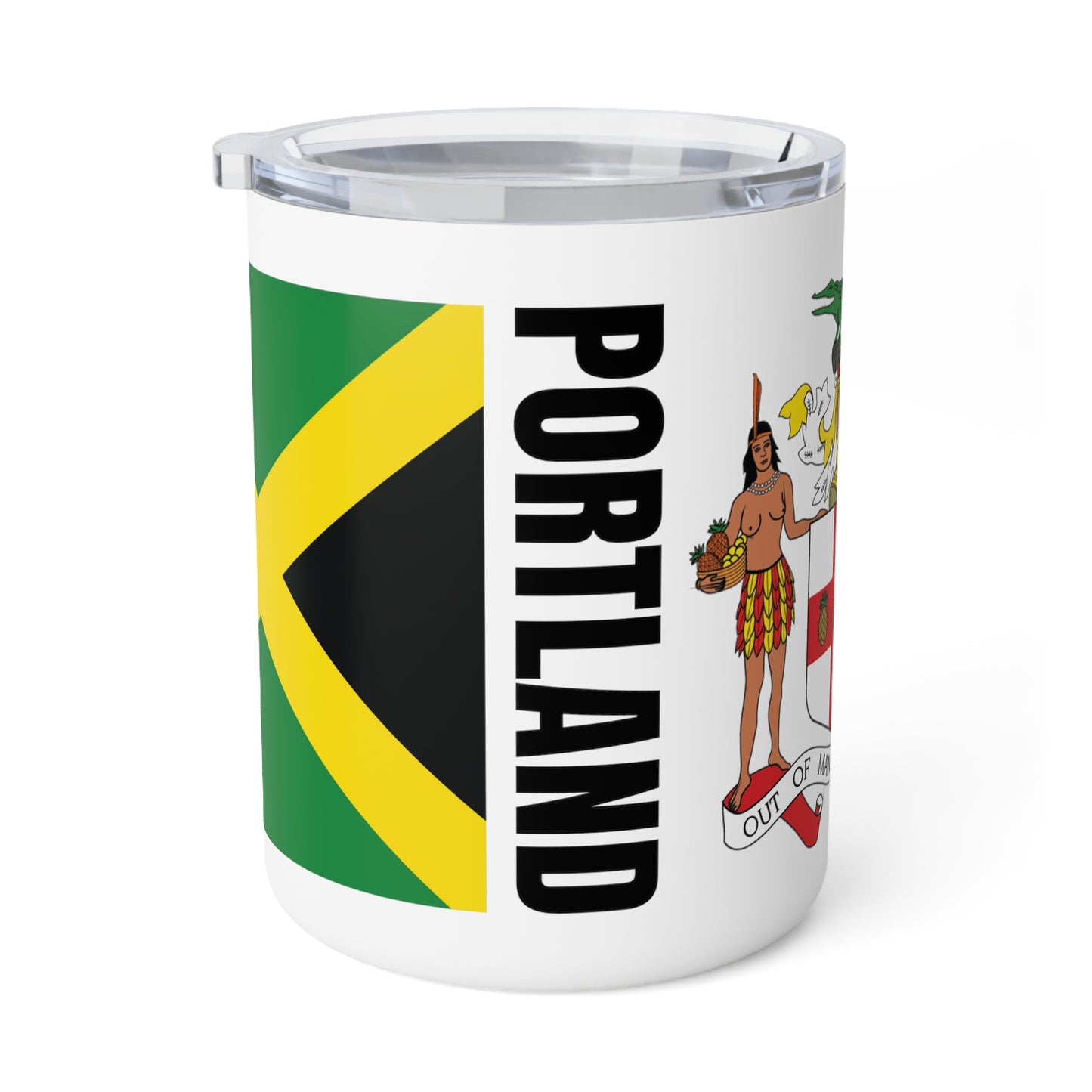 Personalized Jamaica Insulated Coffee Mug, 10oz Portland Jamaica Travel Cup