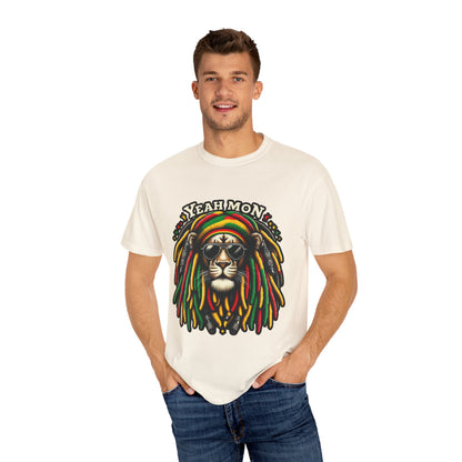 Rasta Lion Shirt Reggae Tee Yeah Mon Reggae Shirt Yeah Mon Jamaica Shirt Reggae Clothing Jamaica Slang Rasta Lion Shirt Rasta Reggae Shirt