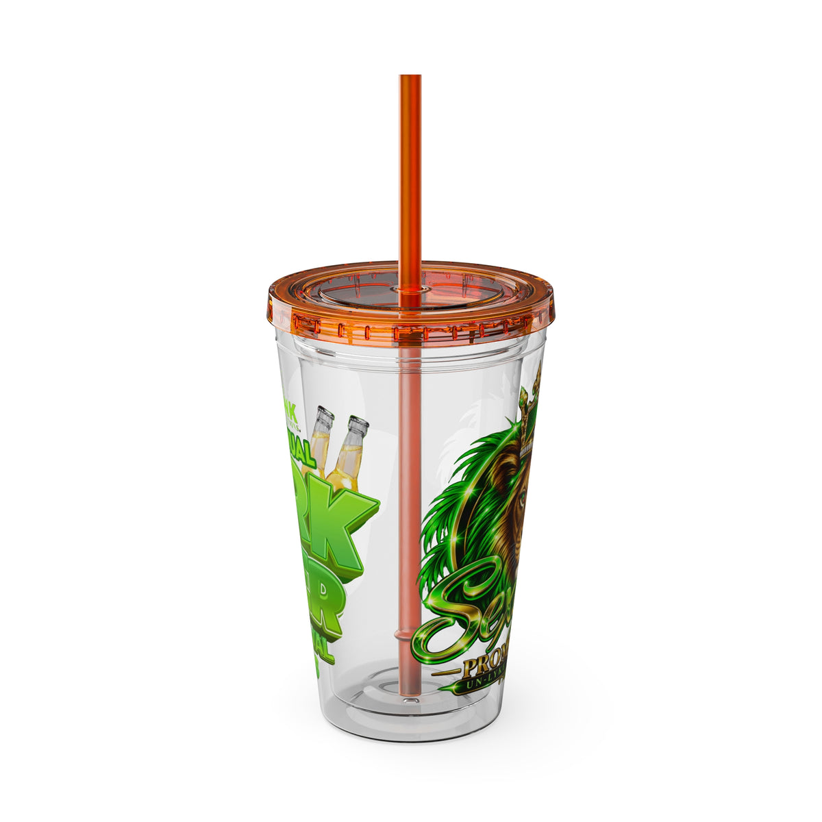 Sexy Lise Custom Pork & Beer Festival 16oz Tumbler with Straw