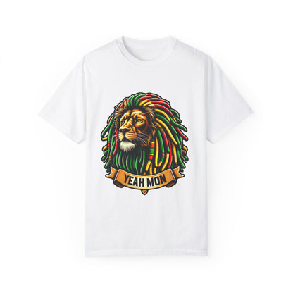 Rasta Lion Shirt Reggae Tee Yeah Mon Reggae Shirt Yeah Mon Jamaica Shirt Reggae Clothing Jamaica Slang Rasta Lion Shirt Rasta Reggae Shirt