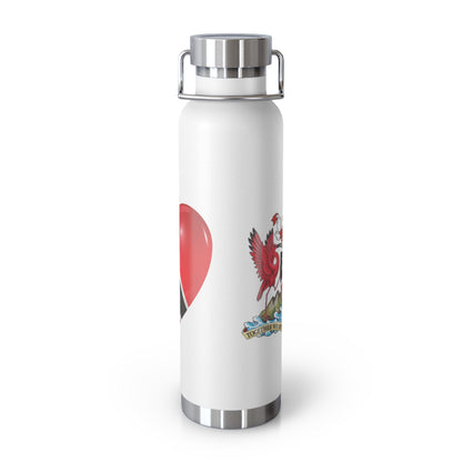 Personalized Trinidad and Tobago Flag Water Bottle Trinidad Flag Products Gift for Trinidadian  Product With Trinidad and Tobago Coat of Arm