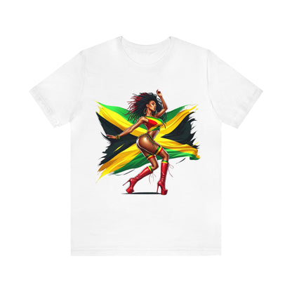 Jamaica Color Shirt Jamaica Shirt Jamaica Gift Reggae Aesthetics Jamaica Flag T-Shirt Reggae T Shirt Dancehall Reggae Tee