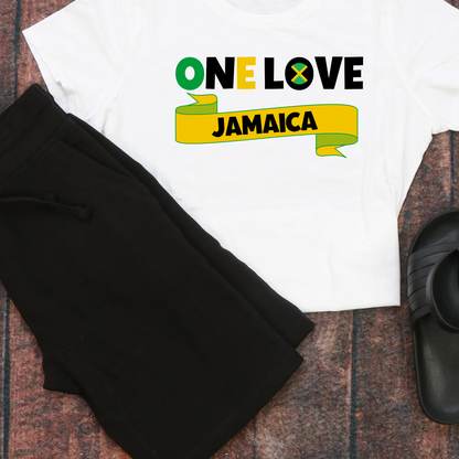 Jamaica Color Shirt Jamaica Flag Shirt Unisex One Love Jamaica Color T Shirt For Men and Women