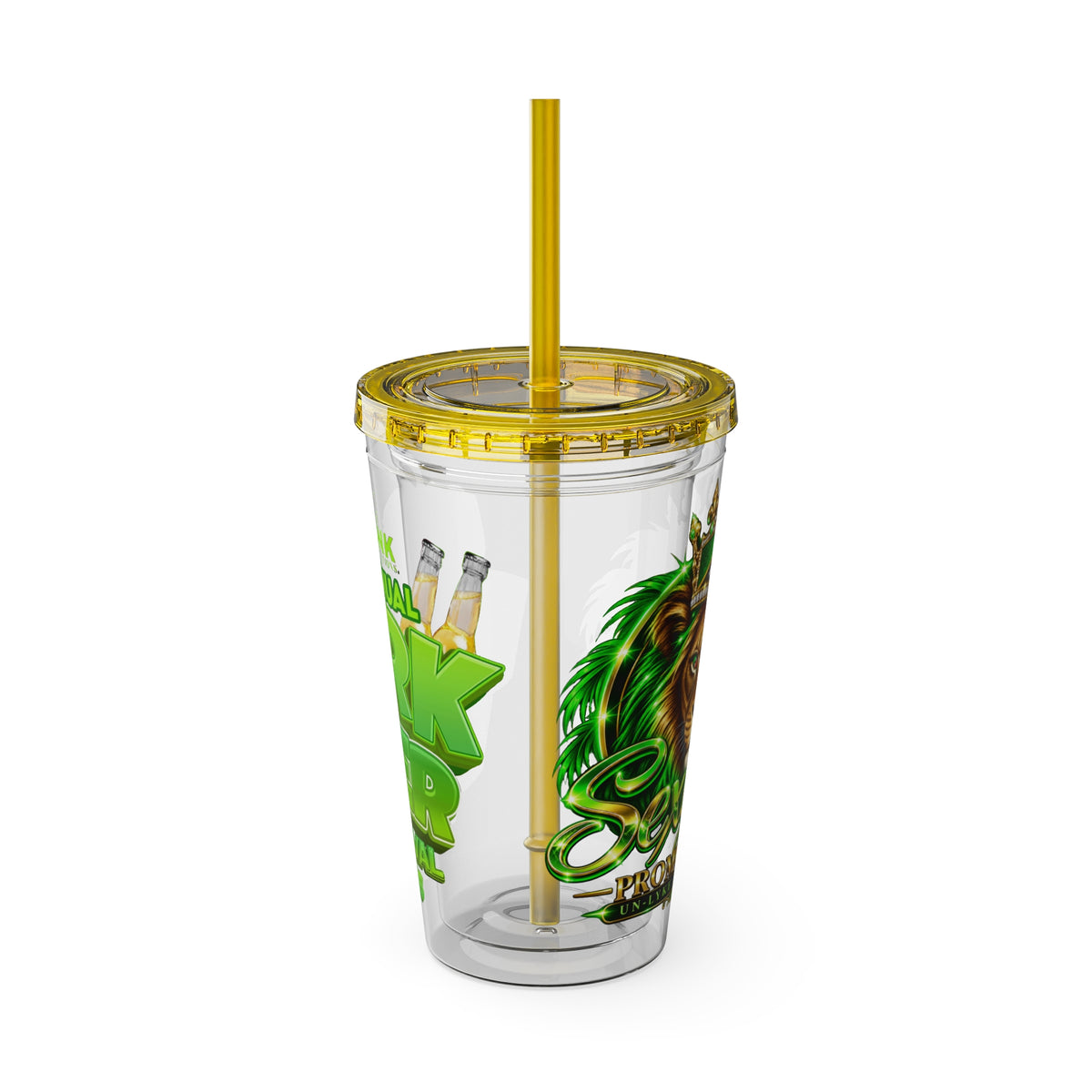 Sexy Lise Custom Pork & Beer Festival 16oz Tumbler with Straw