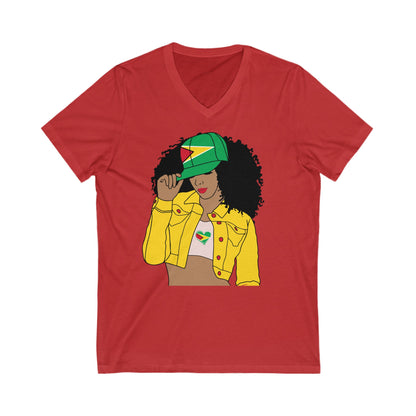 Guyana V-Neck T-Shirt  For Women