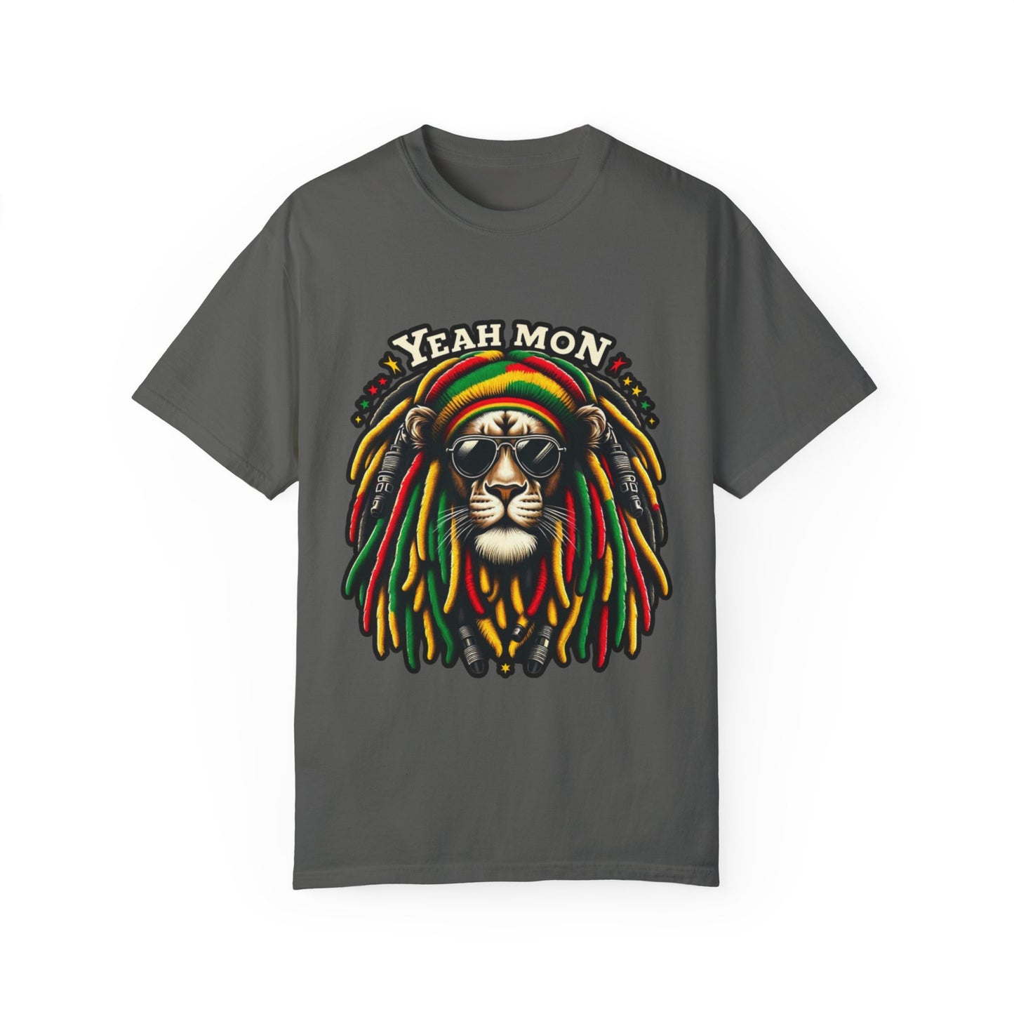 Rasta Lion Shirt Reggae Tee Yeah Mon Reggae Shirt Yeah Mon Jamaica Shirt Reggae Clothing Jamaica Slang Rasta Lion Shirt Rasta Reggae Shirt