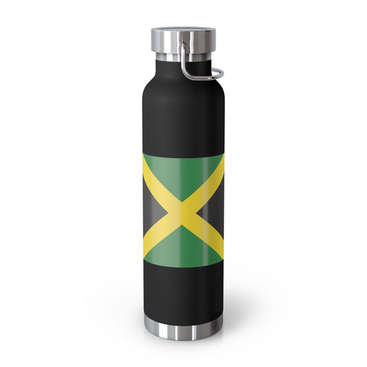 Personalize Jamaica Flag Copper Insulated Water Bottle - 22oz Jamaica Pride Gift St James