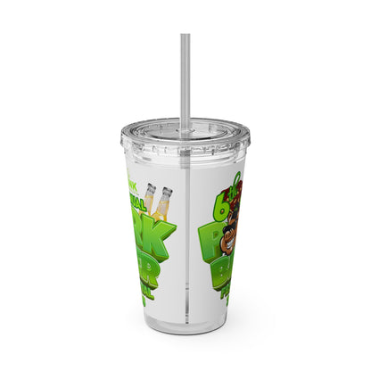 Custom Pork & Beer Festival 16oz Tumbler with Straw