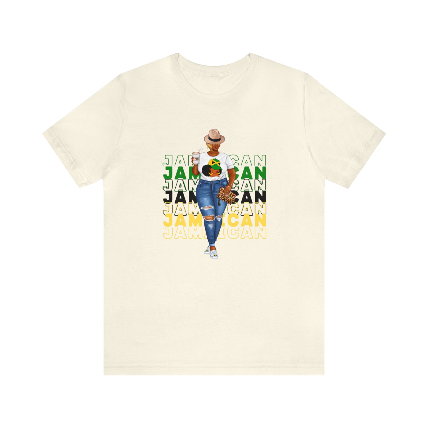 Jamaica Color T Shirt For Women Jamaica Flag Shirt