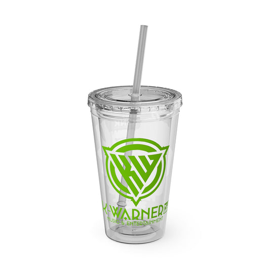 K Warner Custom  16oz Tumbler with Straw