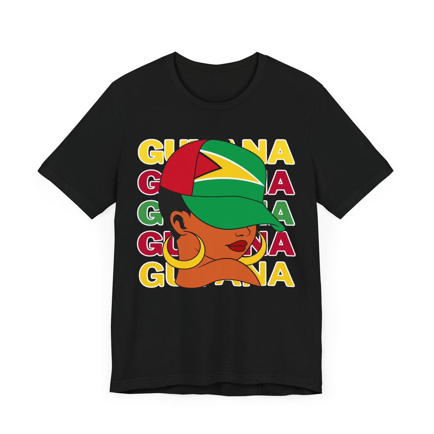 Ladies Guyana Flag T Shirt Gift For Guyanese Woman Guyana T Shirt For Girls Guyana Flag Themed T Shirt Guyana Heritage Shirt