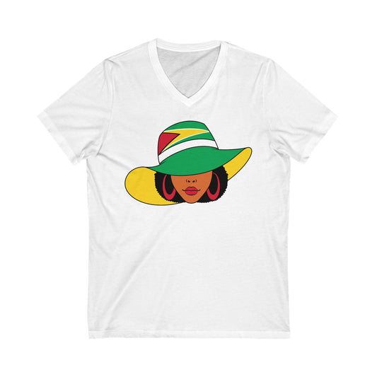 Guyana V Neck T-Shirt  For Women